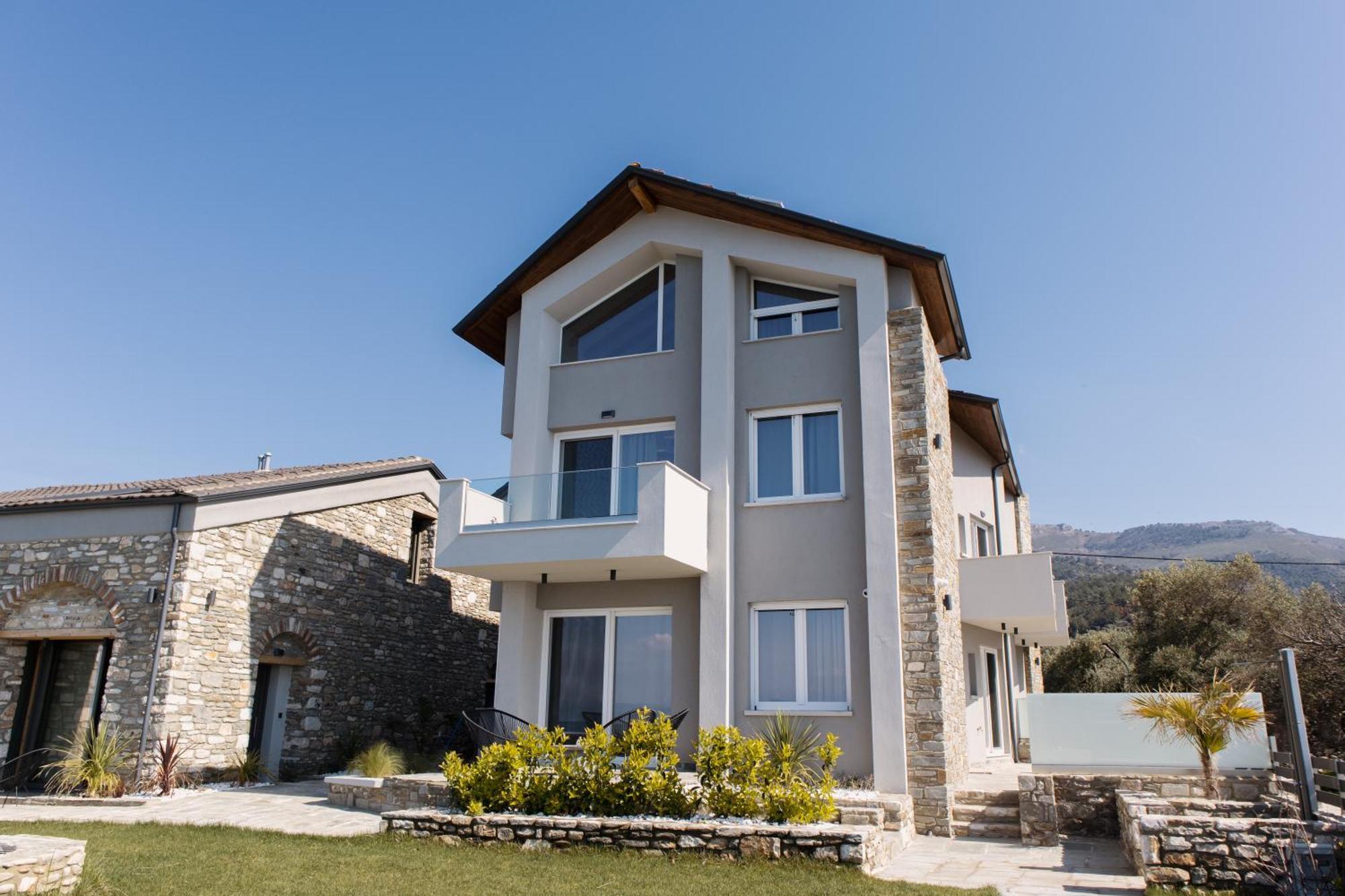 Olive & Sea Luxury Suites Skala Sotiros Bagian luar foto